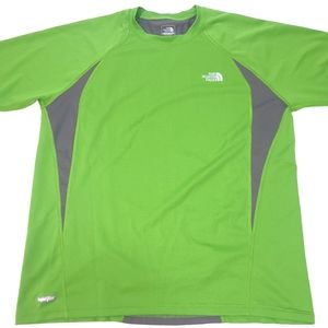 The North Face Shirt Mens Large Green Gray Flight Series Lightweight
